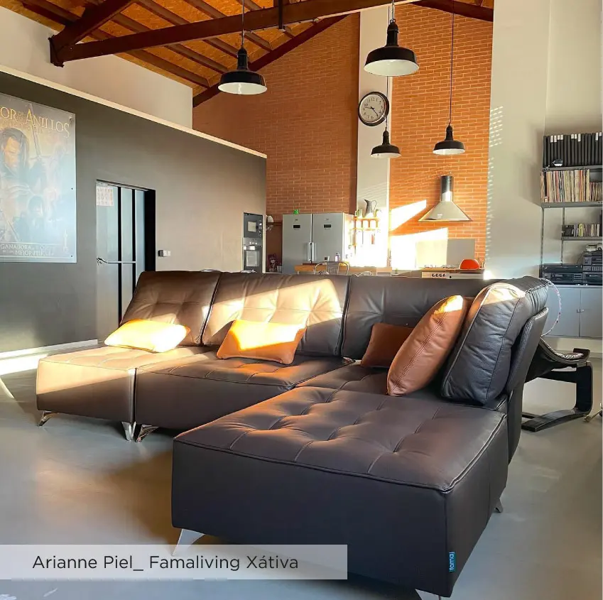 Arianne Piel Sofás Fama